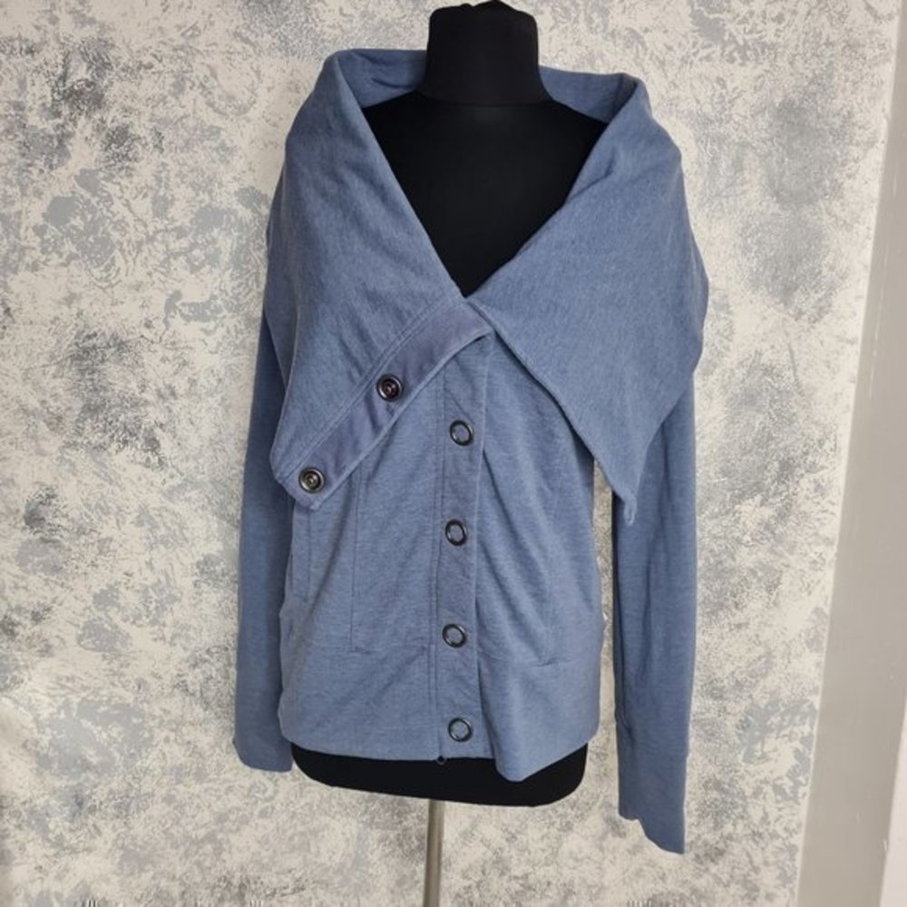 Gray Button Down Sweater Size M